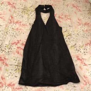 ADORABLE Black OLIVACEOUS snake print dress